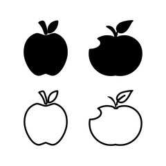 Apple icon vector. apple symbol