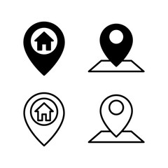 Address icon vector. location icon. address symbol. pin