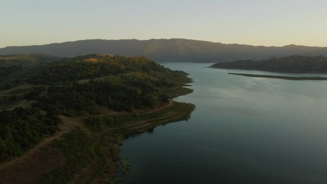Aerial View of Lake Casitas, Oak View, Ventura County