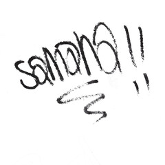 pintura en la pared, dibujo con pintura y gotas 