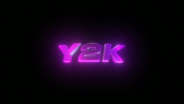 Y2K 3D Text Animation