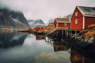 Fototapeta premium Stunning landscapes generative AI