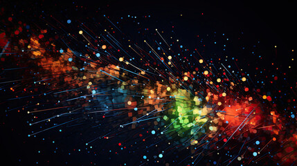 Obraz premium abstract color light burst background