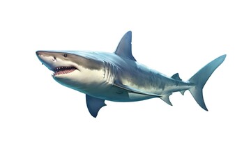 Obraz premium Shark on the white background, isolated