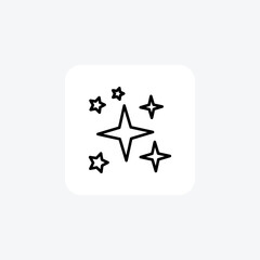 Enchanted Snowflake Icons  
 Line Icon
