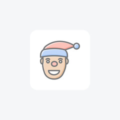 Obraz premium Jolly Saint Nick Icons Awesome Fill Icon