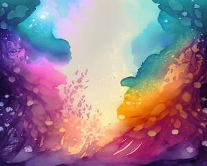 Fototapeta na wymiar Abstract magical colorful background