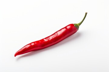 Red chile pepper isolated on white background