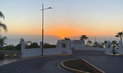 Nice sunset in Puerto Rico Grand Canaria