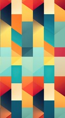A colorful geometric background with a lot of different colors. Digital image.