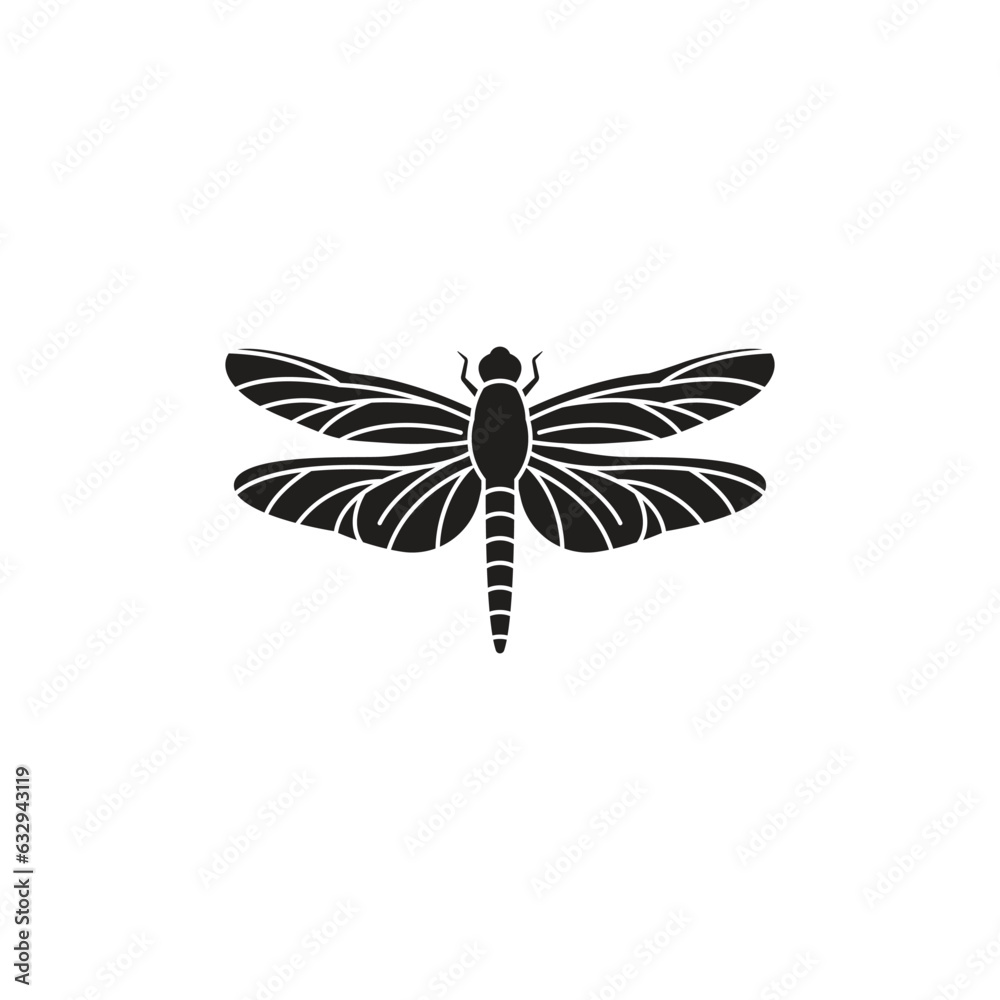 Canvas Prints dragonfly icon vector