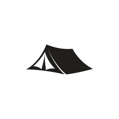 camping tent icon vector