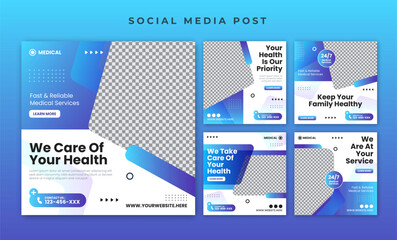 Medical social media post template