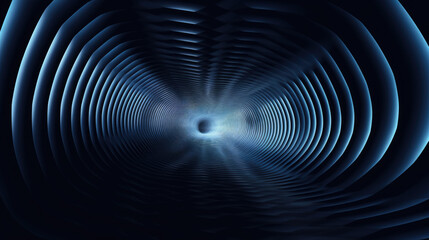 Tunnel abstract technology background. Created with Generative AI technology.