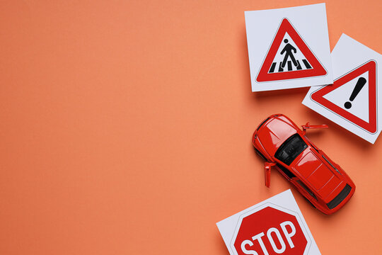 Driving school and driving lessons concept, education concept