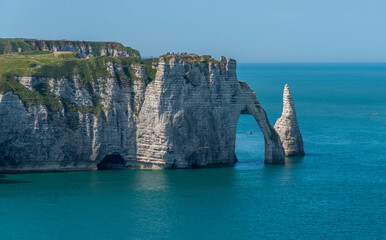 Falaises et aiguille d'Étretat, Seine-Maritime, France