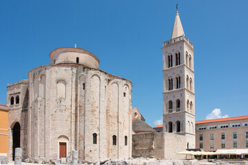 Church of St. Donatus (Crkva sv. Donat) and Roman Forum Zadar in the state of Zadar Croatia