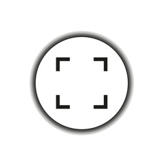 Camera lens icon. Vector illustration. EPS 10.