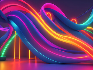 A colorful lights on a beautiful background