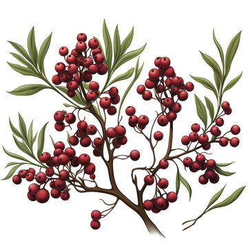 branch with berries HD transparent background PNG Stock Photographic Image