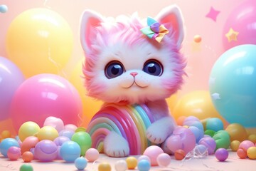 Fototapeta premium Cute cat 