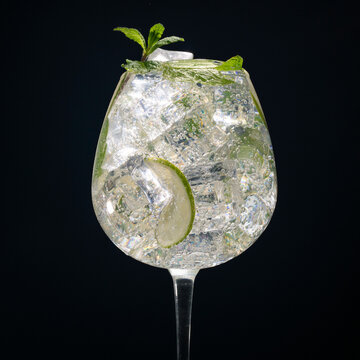 Mojito cocktail is a traditional and popular summer alcoholic or non-alcoholic drink.