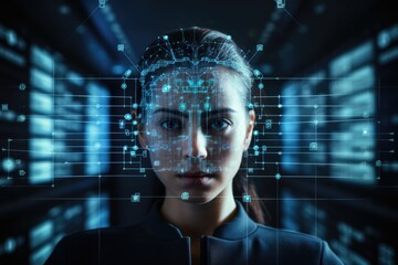 Deepfake concept background