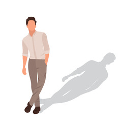 Fototapeta premium man in flat style vector