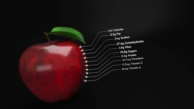 Nutrient-Rich Apple, Showcasing the Abundant Health Benefits of a Fresh Fruit.