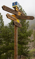Wind spiral monument and Triana street, Las Palmas, Gran Canaria, Spain