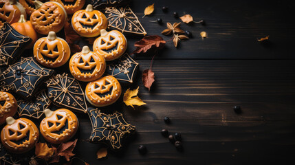 Background to paste halloween text. Generative AI