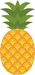 パイナップルのイラスト（pineapple）