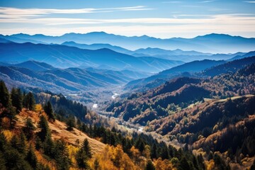 Fototapeta premium Great Smoky Mountains in North Carolina travel picture