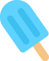 アイスキャンディー（ソーダ味）のイラスト・アイコン（popsicle）