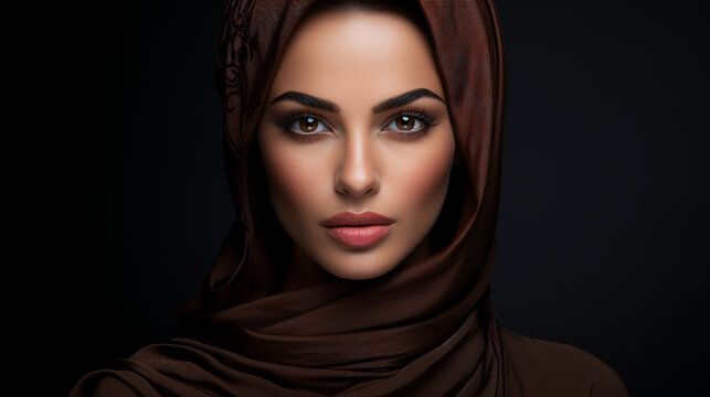 beautiful model arab woman in national dress