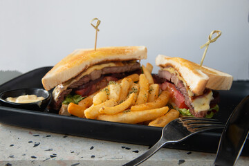 Food in display for the photo shoot in Tokyo, Japan. Nowadays in 2022, people rely on the food...