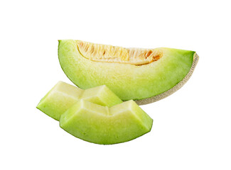 Fresh honeydew Melon on   transparent png