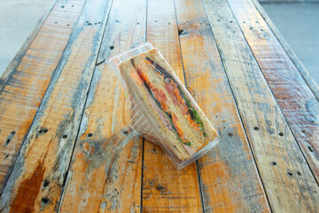 Food in display for the photo shoot in Tokyo, Japan. Nowadays in 2022, people rely on the food delivery service