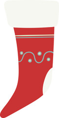 Red Christmas gifts sock