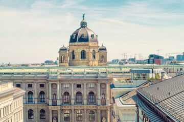Naklejka premium The dome of museum of natural history in Vienna, Austria