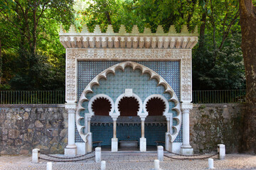 Moorish Fountain, Sintra, Portugal - obrazy, fototapety, plakaty