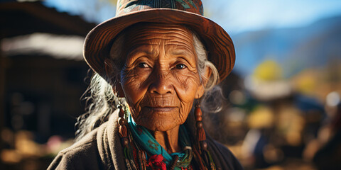 portrait of a native woman