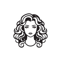 Women Face Logo Design