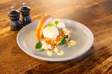 Food in display for the photo shoot in Tokyo, Japan. Nowadays in 2023, people rely on the food delivery service