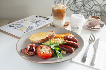 Food in display for the photo shoot in Tokyo, Japan. Nowadays in 2023, people rely on the food delivery service