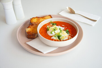 Food in display for the photo shoot in Tokyo, Japan. Nowadays in 2023, people rely on the food delivery service