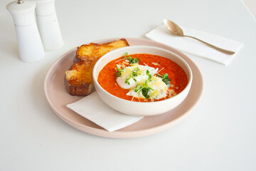 Food in display for the photo shoot in Tokyo, Japan. Nowadays in 2023, people rely on the food delivery service