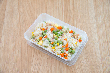 Food in display for the photo shoot in Tokyo, Japan. Nowadays in 2023, people rely on the food...
