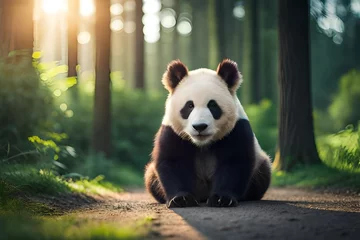 Gordijnen panda bear © contributor  gallery