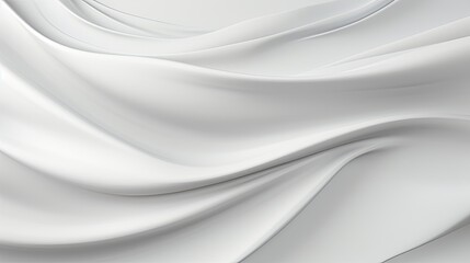 Cloth fabric white and grey waves abstract background. 